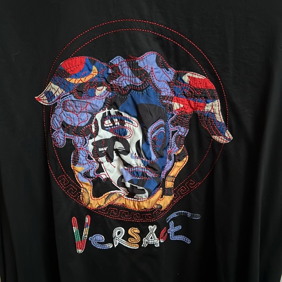 Versace Jeans couture black Medusa head embroidered logo classic t-shirt cotton - Picture 2 of 6